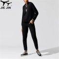 2020 Jiejin en gros de joggeurs noirs massifs solides pantalons de jogger élastique pour hommes